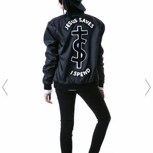 UNIF Jesus Saves I Spend jacket XS